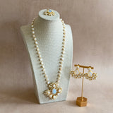 Sahara Crystal Pearl Mala Set - Ahseya & Co