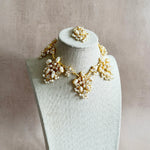 Wafaa Pearl Crystal Necklace Set - Ahseya & Co