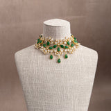 Liyana Green Crystal Choker Set