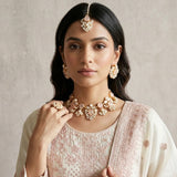 Winslet Rose Crystal Choker Set - Ahseya & Co