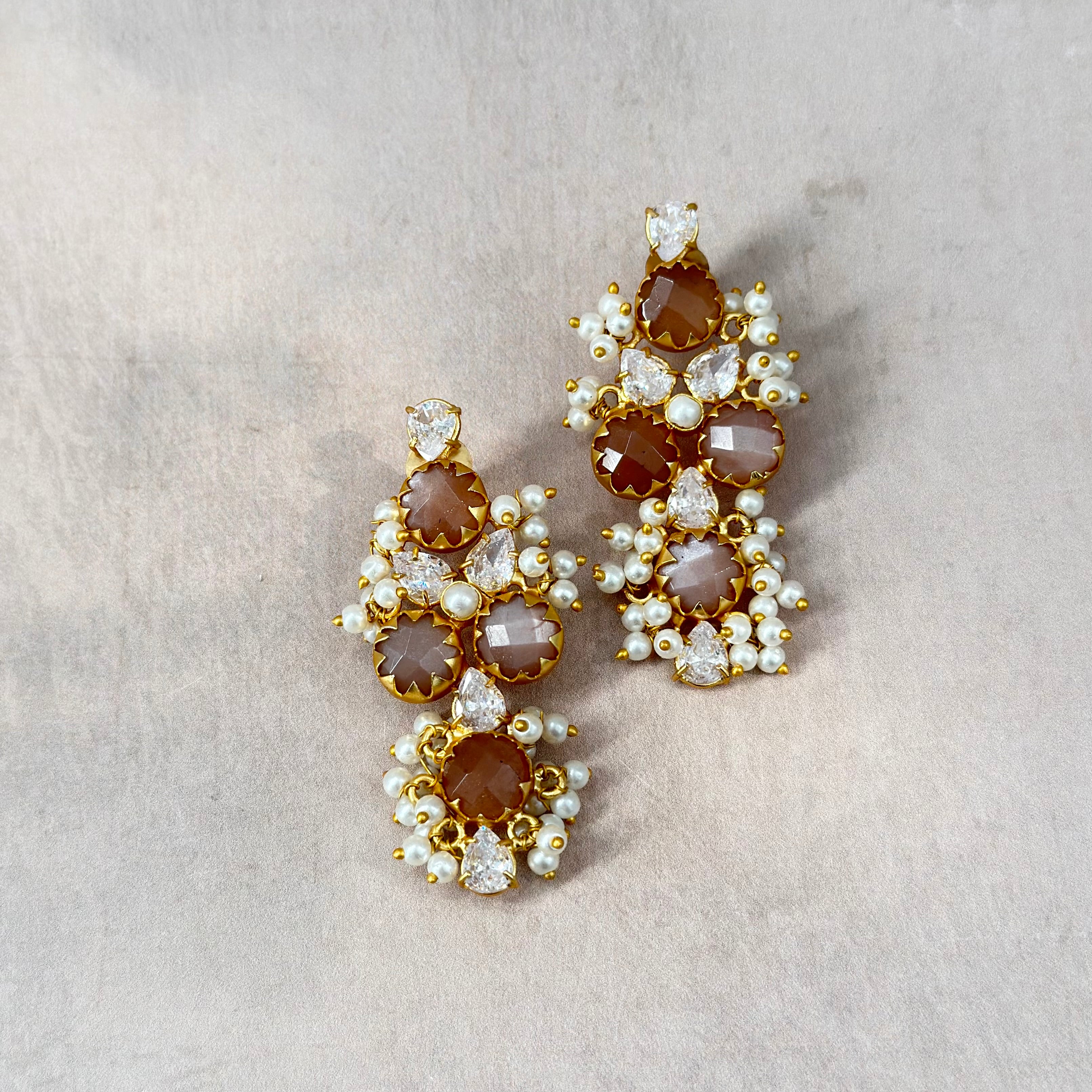 Bella Mink Stud Earrings - Ahseya & Co