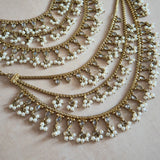 Fariha Crystal Earring Chains - Ahseya & Co