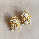Noor Pearl Stud Earrings - Ahseya & Co