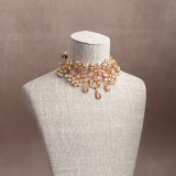 Liyana Pink Crystal Choker Set