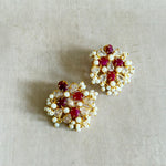 Ulani Fuchsia Stud Earrings - Ahseya & Co