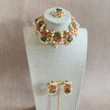 Giselle Olive Pink Choker Set,