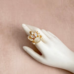 Zafira Grey Crystal Ring - Ahseya & Co
