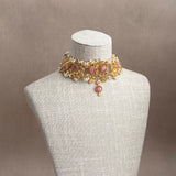 Fatima Pink Peach Choker Set