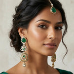 Kally Green Drop Earrings - Ahseya & Co