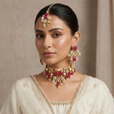 Sorrento Ruby Kundan Choker Set