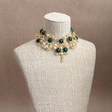 Vinnie Emerald Green Crystal Necklace Set