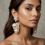 Tamara Pearl Crystal Drop Earrings - Ahseya & Co