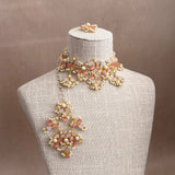 Areeba Pink Lilac Choker Set