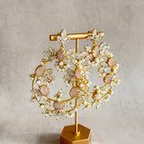 Tareen Rose Crystal Drop Earrings - Ahseya & Co