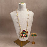 Areej Statement Green Mala Set