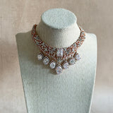 Saadiya Crystal Necklace Set - Ahseya & Co