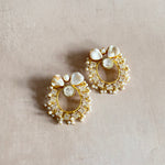 Sloane Pearl Crystal Stud Earrings - Ahseya & Co