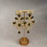 Fiora Mocha Crystal Drop Earrings