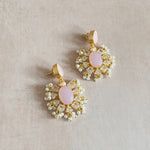 Skyla Pink Pearl Drop Earrings - Ahseya & Co