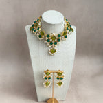 Eve Green Crystal Necklace Set - Ahseya & Co