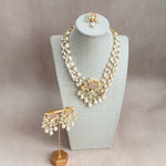 Yasmine Rose Pearl Necklace Set - Ahseya & Co
