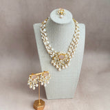 Yasmine Rose Pearl Necklace Set - Ahseya & Co