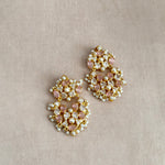 Raneema Pink Crystal Drop Earrings - Ahseya & Co