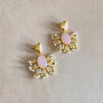 Skye Pink Crystal Drop Earrings - Ahseya & Co
