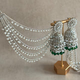 Silver Beaded Earring Chains