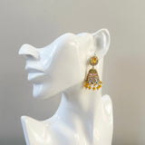 Aaliya Crystal Jhumka Earrings - Ahseya & Co.