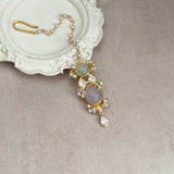 Azura Lilac Mint Crystal Necklace Set