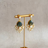 Pearl Crystal Drop Earrings