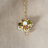 Leona Rose Pearl Crystal Necklace Set