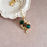 Celeste Green Pearl Tikka - Ahseya & Co