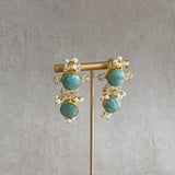 Jade Crystal Drop Earrings - Ahseya & Co