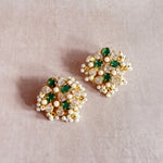 Ulani Green Stud Earrings - Ahseya & Co