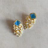 Imaan Blue Stud Earrings