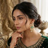 Celina Jade Kundan Stud Earrings