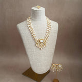 Yasmine Rose Pearl Necklace Set