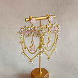 Jazlyn Pink Drop Earrings