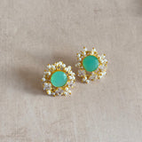 Mint Stud Earrings - Ahseya & Co