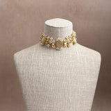 Safa Grey Kundan Choker Set
