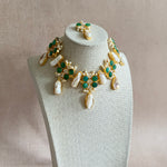 Carmen Pearl Green Necklace Set - Ahseya & Co