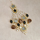 Areej Black Grey Jhumar