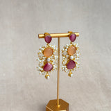 Paige Pink Drop Earrings - Ahseya & Co