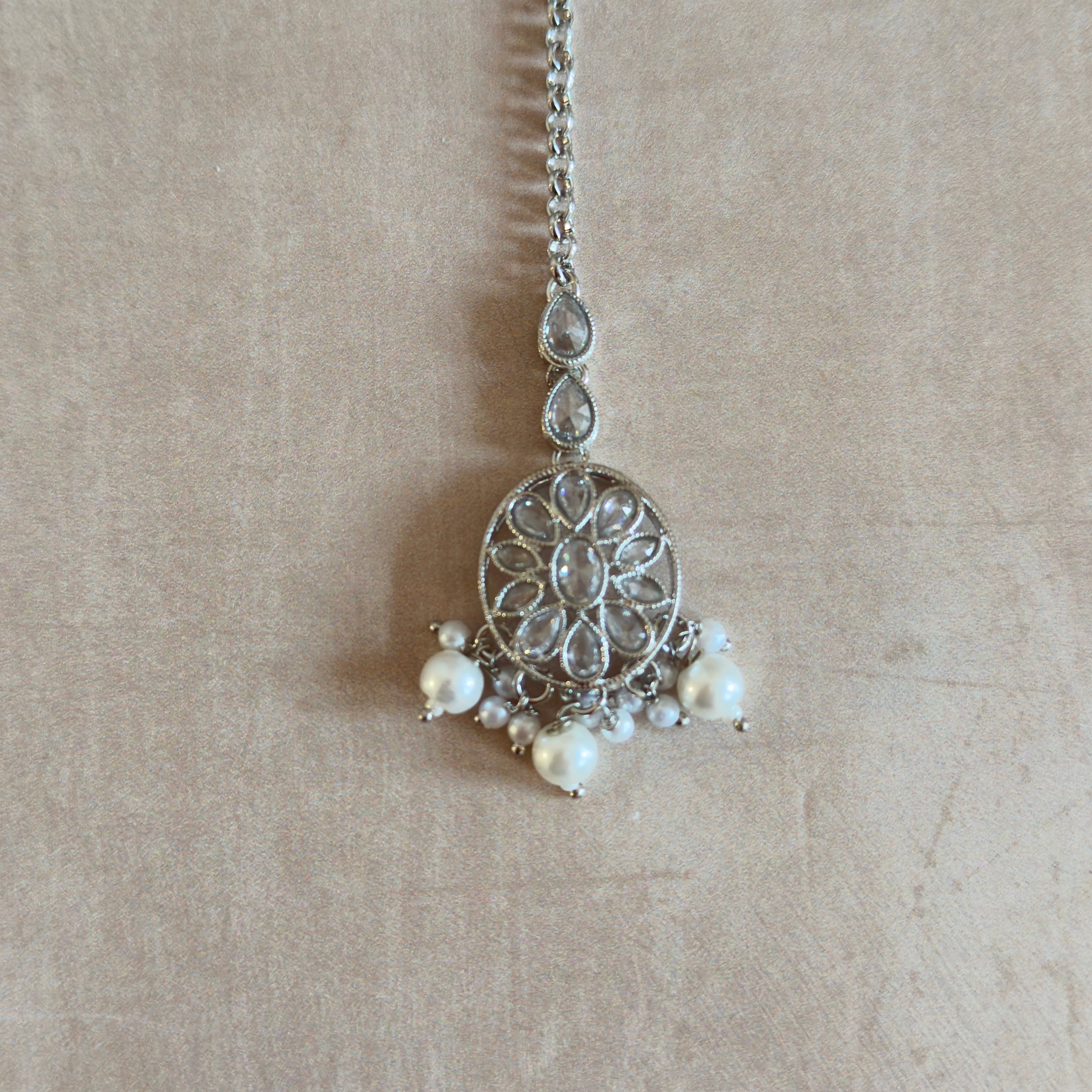 Raheela Silver Choker Set - Ahseya & Co