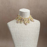 Azura Lilac Mint Crystal Necklace Set
