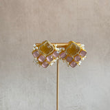Honey Pink Stud Earrings - Ahseya & Co