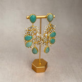 Dania Jade Kundan Drop Earrings