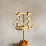 Arwa Rose Crystal Drop Earrings